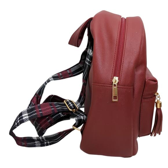 Harry Potter Wizarding World Hogwarts Crest Mini Backpack with Plaid Straps WB - Picture 4 of 8